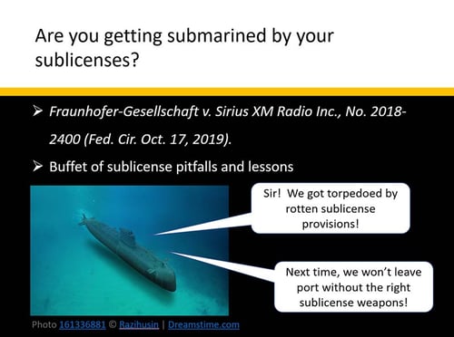 Are you getting submarined by your sublicenses-1