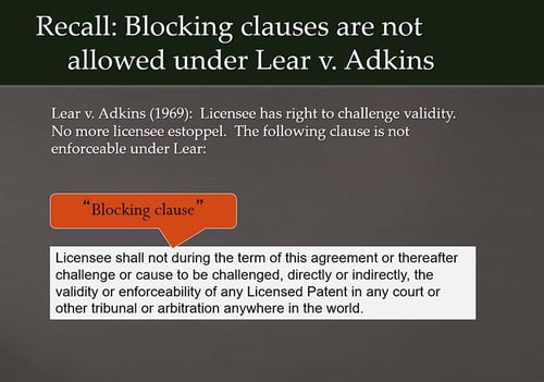 Settlement Agreements and blocking clauses-1